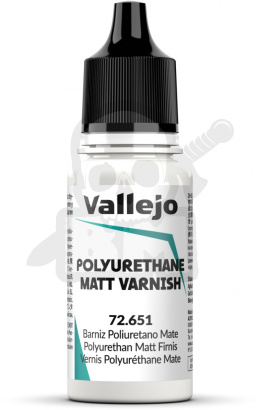 Vallejo 72651 Polyurethane Matt Varnish 18 ml.