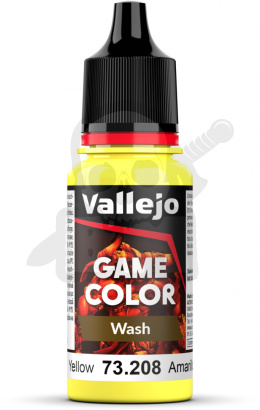 Vallejo 73208 Game Color Wash 18ml Yellow