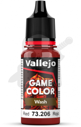 Vallejo 73206 Game Color Wash 18ml Red