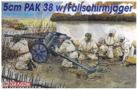 1:35 5cm Pak 38 W/Fallschirmjager W/Crew