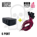 6-portowy HUB Splitter + 6 szybkozłączek