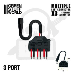 Multiple Fast connector (x3) + Jack female connector
