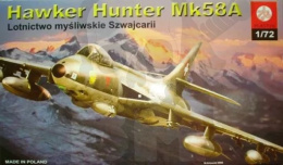 Plastyk S038 Hawker Hunter MK58A Lotnictwo Szwajcarii 1:72