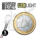 Ciepłe Białe Światła LED - 5mm