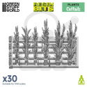 3D printed set Cattails Plants - rośliny 30 szt.