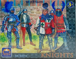 Ark Models 80019 Knights Set of 8 figures (6.5 cm) 1:32
