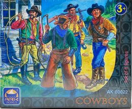 Ark Models 80022 Cowboys Set of 8 figures (6.5 cm) 1:32