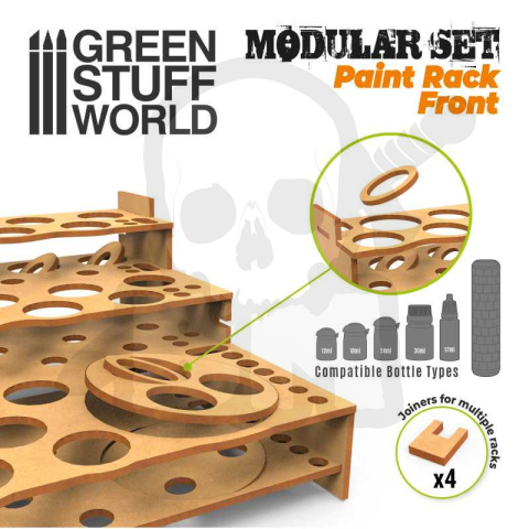 MDF Paint Organizer Front MDF Paint Organizer Front