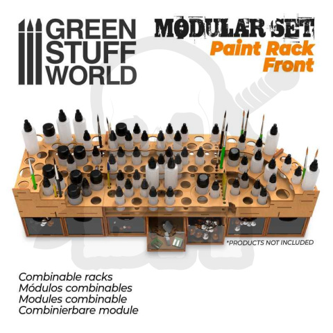 MDF Paint Organizer Front MDF Paint Organizer Front