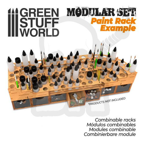 MDF Paint Organizer Wedge - organizer na farby