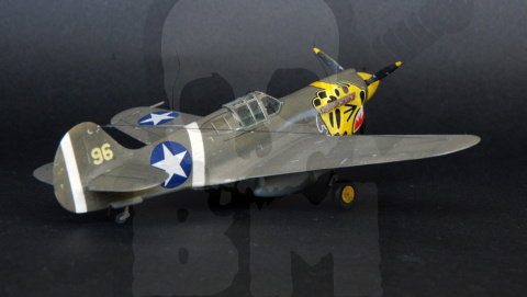Mistercraft D-202 P-40E Aleutian Tiger 1:72 + farbki 2 pędzelki klej