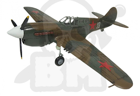 Mistercraft D-202 P-40E Aleutian Tiger 1:72 + farbki 2 pędzelki klej