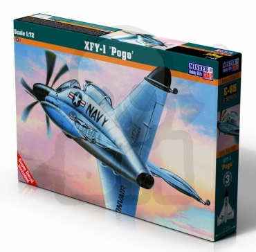 Mistercraft E-65 Starter Set XFY-1 Pogo 1:72 + farbki 2 pędzelki klej