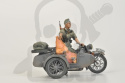 1:35 German motorcycle R-12 with sidecar and crew