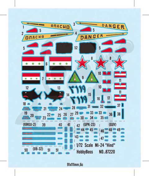 Hobby Boss 87220 Helikopter Mi-24V Hind-E 1:72