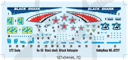 Hobby Boss 87217 Helikopter Ka-50 Black shark 1:72