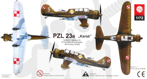 Plastyk S063 PZL 23B Karaś 1:72