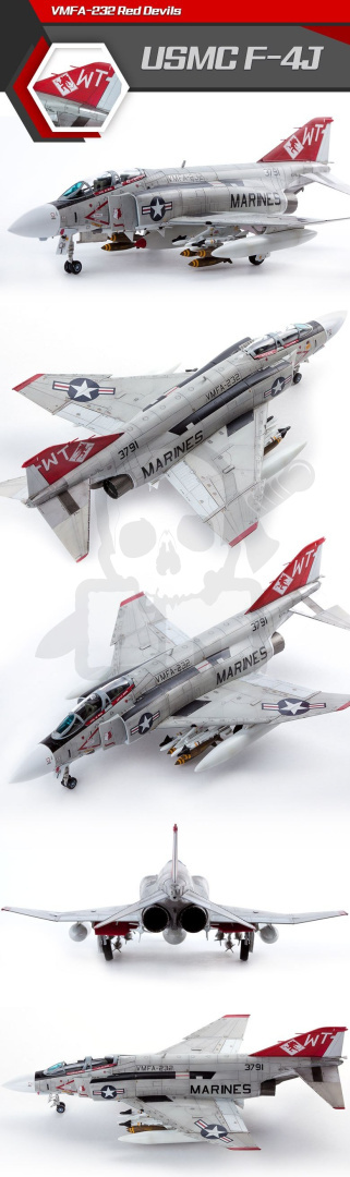Academy 12556 USMC F-4J VFMA-232 Red Devils 1:72 Academy 12556 USMC F-4J VFMA-232 Red Devils 1:72