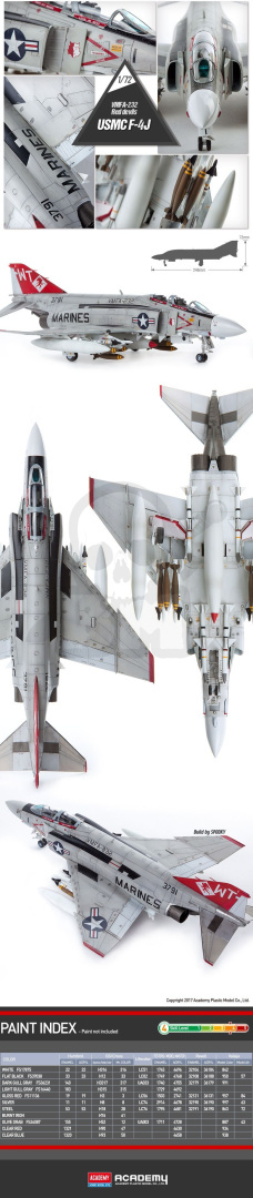 Academy 12556 USMC F-4J VFMA-232 Red Devils 1:72 Academy 12556 USMC F-4J VFMA-232 Red Devils 1:72
