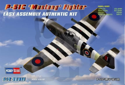 Hobby Boss 80243 P-51C Mustang polskie malowanie 1:72