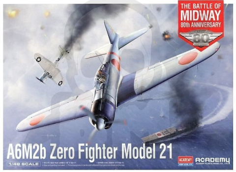Academy 12352 A6M2b Zero Fighter Model 21 Battle of Midway 1:48