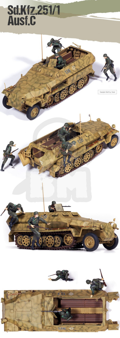 Academy 13540 German Sd.kfz.251 Ausf.C 1:35 Academy 13540 German Sd.kfz.251 Ausf.C 1:35