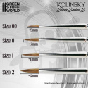 Green Stuff SILVER SERIES Kolinsky Brush Set (Serie-S)