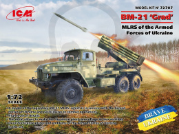 ICM 72707 BM-21 Grad MLRS of the Armed Forces of Ukraine 1:72