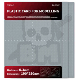 DSPIAE PC-03GY Plastic Card For Modelling 0.3mm 3szt.