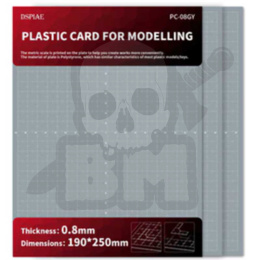 DSPIAE PC-08GY Plastic Card For Modelling 0.8mm 3szt.