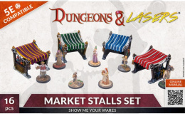 Market Stalls Set tereny do gier bitewnych i RPG