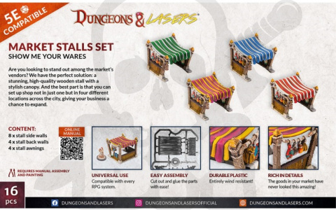 Market Stalls Set Market Stalls Set