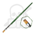 Green Series Flat Synthetic Brush - Size 6 pędzelek