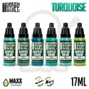 Green Stuff Paint Set - Turquoise - farby 6szt.