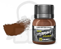 Ammo Mig 0652 Farba Drybrush Dark Brown 40ml
