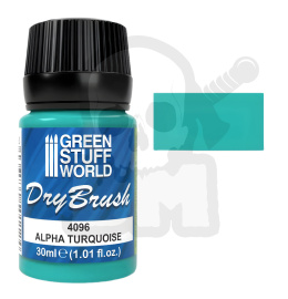Dry brush Paint Alpha Turquoise 30ml