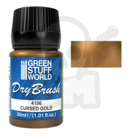 Metallic Dry brush Paint Cursed Gold 30ml