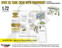1:72 WW2 US Tank Crew With Equipment for M8 Scott & other US Motorised Howitzers