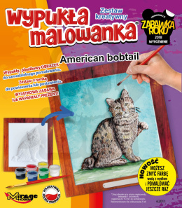 Wypukła Malowanka Kot American Bobtail zestaw kreatywny