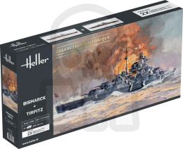 Heller 85078 Bismarck + Tirpitz Twinset 1:400
