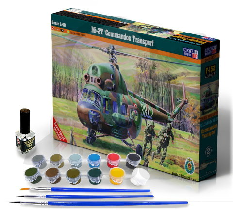 Mistercraft F-152 Starter Set Mi-2T Commandos Transport + farbki 2 pędzelki klej