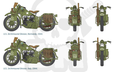 1:35 U.S. Motorcycles WWII