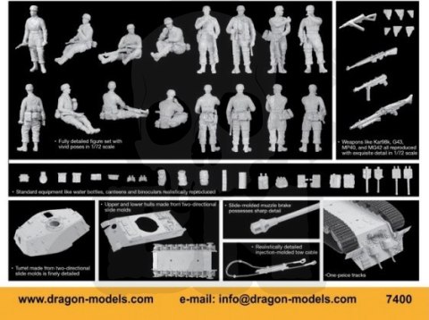 1:72 3rd Fallschirmjager Division + King Tiger Henschel Production Ardennes 1944 1:72 3rd Fallschirmjager Division + King Tiger Henschel Production Ardennes 1944