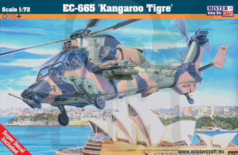 Mistercraft D-61 Starter Set EC-665 Kangaroo Tigre 1:72 + farbki 2 pędzelki klej