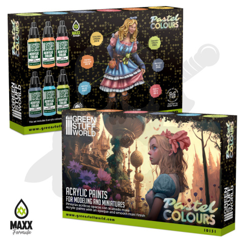 Green Stuff Paint Set - Pastel Colors Green Stuff Paint Set - Pastel Colors