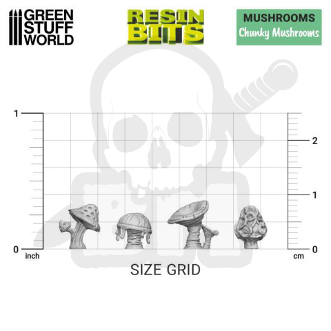 3D printed set - Chunky Mushrooms 22 szt. 3D printed set - Chunky Mushrooms 22 szt.
