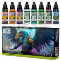 Green Stuff Paint Set - Warp Sorcery - farby 8x 17ml