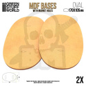 MDF Bases - Oval 170x105mm podstawki pod figurki