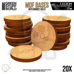 MDF Bases - Round 27 mm (Legion)