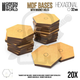 MDF Battletech Hex Bases - 32mm x20